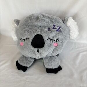 Hug Me Soft Huggable Lovable Gray & Lt. Gray Flip-Me Reversible 14'' Koala Plush